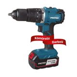 Proter PST 550 BL Çift Akülü Darbeli Matkap