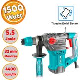 Proter Total Kırıcı Delici 4 kg Darbeli Matkap 1500 W Metal Beton Ahşap Elektropnömatik Delme Hilti