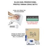 Protez Tırnak Cihaz Seti Strong 210 Freze Cihazı & 3 Fanlı Tırnak Toz Toplama Cihazı