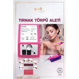 Protez Tırnak Freze Makinesi Manikür Pedikür Tırnak Törpü Cihazı Elektrikli 6 Başlık Tırnak Makinesi