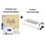 Protez Tırnak Kalıcı Oje Seti (Strong 210 Freze Makinesi + Toz Toplama)