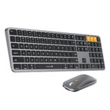 Protoarc KM100-A Uzay Grisi Bluetooth Mac Uyumlu Sessiz Klavye Mouse Seti (CP014528)