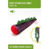 Proud Wave Dino Sesli Bol Kokulu Kedi Oyuncağı Matatabi Tozu Çıngıraklı Sakinleştirici Catnipli 40x12