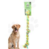 Proud Wave Köpek Oyuncağı Renkli Çekiştirmeli Halat Pamuk - Köpek Isırma Kemirme Oyuncağı Diş Ipi