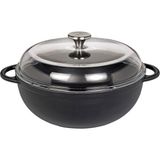 Provence Marmite Schmorpfanne, 28 Cm, Dökme Demir, Indüksiyon Uyumlu - Siyah