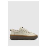 Provoq Ekru Deri Kadin Sneaker