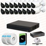 Provzen Dahua 16 Kameralı IP 1080P Gece Görüşlü Güvenlik Kamerası