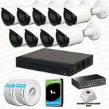 Provzen Dahua 9 Kameralı IP 1080P Gece Görüşlü Güvenlik Kamerası