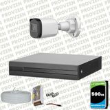 Provzen Dahua Full Hd 1 Kameralı Güvenlik Kamerası + 500GB HDD - Beyaz