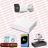 Provzen Hikvision 1 Kameralı 6Mp Ip Colorvu 3.0 Güvenlik Sistemi Aı İnsan Araç Algılama Çift Yönlü Ses Ve Işıklı Alarm