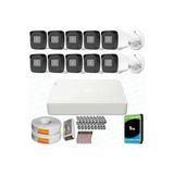 Provzen Hikvision 10 Kameralı Full HD Geniş Açı Güvenlik Kamerası 1TB Olay Anında bildirim