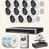 Provzen Hikvision 11 IP 4MP ColorVu Mikrofonlu Güvenlik Kamerası Olay Anında bildirim
