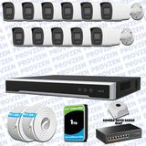 Provzen Hikvision 11 IP Kameralı Colorvu Hibrit Güvenlik Kamerası
