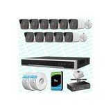 Provzen Hikvision 11 Kameralı IP 1080P Mikrofonlu Güvenlik Kamerası Olay Anında bildirim