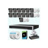 Provzen Hikvision 13 IP Kameralı 4MP 1440P Mikrofonlu Güvenlik Kamerası
