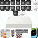 Provzen Hikvision 13 Kameralı Full HD Geniş Açı Güvenlik Kamerası 1TB Olay Anında bildirim