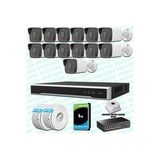 Provzen Hikvision 13 Kameralı IP 1080P Mikrofonlu Güvenlik Kamerası Olay Anında bildirim