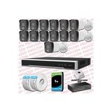 Provzen Hikvision 13 Kameralı IP Full HD Renkli Güvenlik Kamerası Mikrofonlu