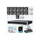 Provzen Hikvision 13’lü İP 4MP Güvenlik Kamerası Seti Colorvu Mikrofonlu Olay Anında Bildirim