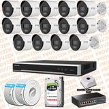 Provzen Hikvision 14 IP 4MP ColorVu Mikrofonlu Güvenlik Kamerası Olay Anında bildirim