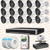 Provzen Hikvision 15 IP 4MP ColorVu Mikrofonlu Güvenlik Kamerası Olay Anında bildirim