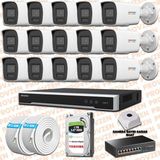 Provzen Hikvision 15 IP Kameralı Colorvu Hibrit Güvenlik Kamerası