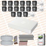 Provzen Hikvision 15 Kameralı Colorvu Hibrit Güvenlik Kamerası