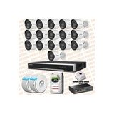 Provzen Hikvision 16 IP 4MP ColorVu Mikrofonlu Güvenlik Kamerası Olay Anında bildirim