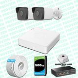 Provzen Hikvision 2 Kameralı IP 1080P Mikrofonlu Güvenlik Kamerası Olay Anında bildirim