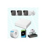 Provzen Hikvision 3 IP Kameralı 4MP 1440P Mikrofonlu Güvenlik Kamerası