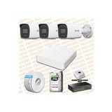 Provzen Hikvision 3 IP Kameralı Colorvu Hibrit Güvenlik Kamerası