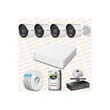 Provzen Hikvision 4 IP 4MP ColorVu Mikrofonlu Güvenlik Kamerası Olay Anında bildirim