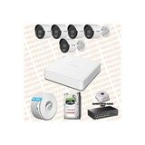 Provzen Hikvision 5 IP Kamera 7/24 Renkli Mikrofonlu Güvenlik Kamerası Olay Anında bildirim