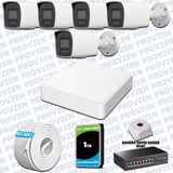 Provzen Hikvision 5 IP Kameralı Colorvu Hibrit Güvenlik Kamerası
