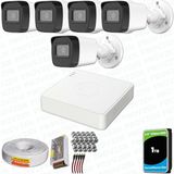 Provzen Hikvision 5 Kameralı Full HD Geniş Açı Güvenlik Kamerası 1TB Olay Anında bildirim