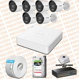 Provzen Hikvision 6 IP Kamera 7/24 Renkli Mikrofonlu Güvenlik Kamerası Olay Anında bildirim