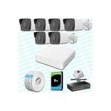 Provzen Hikvision 6 IP Kameralı 4MP 1440P Mikrofonlu Güvenlik Kamerası