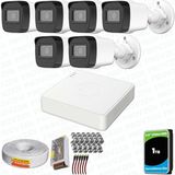 Provzen Hikvision 6 Kameralı Full HD Geniş Açı Güvenlik Kamerası 1TB Olay Anında bildirim
