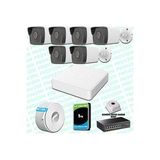 Provzen Hikvision 6 Kameralı IP 1080P Mikrofonlu Güvenlik Kamerası Olay Anında bildirim