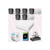 Provzen Hikvision 6 Kameralı Ip Full Hd Renkli Güvenlik Kamerası Mikrofonlu