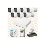 Provzen Hikvision 7 IP Kameralı Colorvu Hibrit Güvenlik Kamerası
