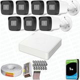 Provzen Hikvision 7 Kameralı Full HD Geniş Açı Güvenlik Kamerası 1TB Olay Anında bildirim
