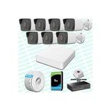 Provzen Hikvision 7 Kameralı IP 1080P Mikrofonlu Güvenlik Kamerası Olay Anında bildirim