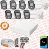 Provzen Hikvision 7'li Full Hd Güvenlik Kamerası Set 7/24 Renkli, Mikrofonlu, Olay Anında Bildirim