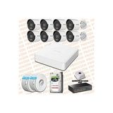 Provzen Hikvision 8 IP 4MP ColorVu Mikrofonlu Güvenlik Kamerası Olay Anında bildirim