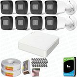 Provzen Hikvision 8 Kameralı Full HD Geniş Açı Güvenlik Kamerası 1TB Olay Anında bildirim