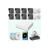 Provzen Hikvision 8 Kameralı IP 1080P Mikrofonlu Güvenlik Kamerası Olay Anında bildirim