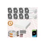 Provzen Hikvision 8'li Full Hd Güvenlik Kamerası Set 7/24 Renkli, Mikrofonlu, Olay Anında Bildirim
