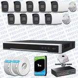 Provzen Hikvision 9 IP Kameralı Colorvu Hibrit Güvenlik Kamerası