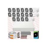 Provzen Hikvision ColorVu Full HD 16 Kameralı Gece Renkli Güvenlik Kamerası Olay Anında bildirim